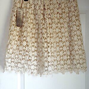 NEW! BOHO Crochet LACE SKIRT By SOLITAIRE